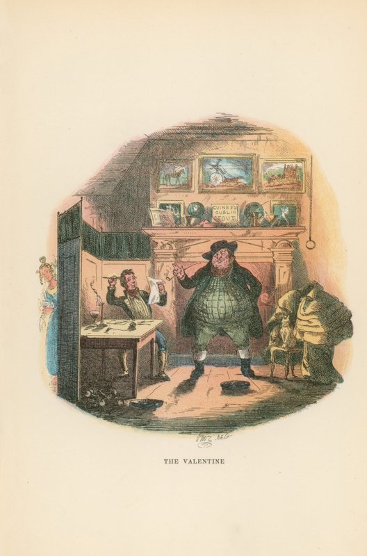 Ilustración para Pickwick Papers de Hablot Knight Browne