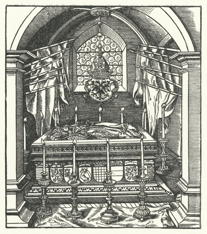 Un sarcófago de los Habsburgo de Hans (after) Burgkmair