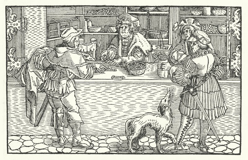 El cambista de Hans (after) Burgkmair