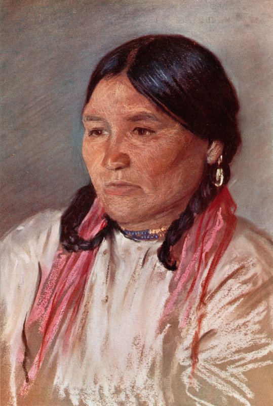 Naomi, esposa de Paul, un indio Blackfoot de Harold Copping