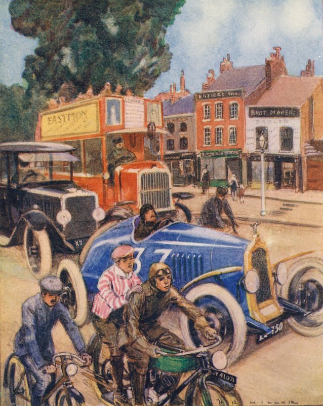 En la carretera (litografía en color) de Harold Robert Millar