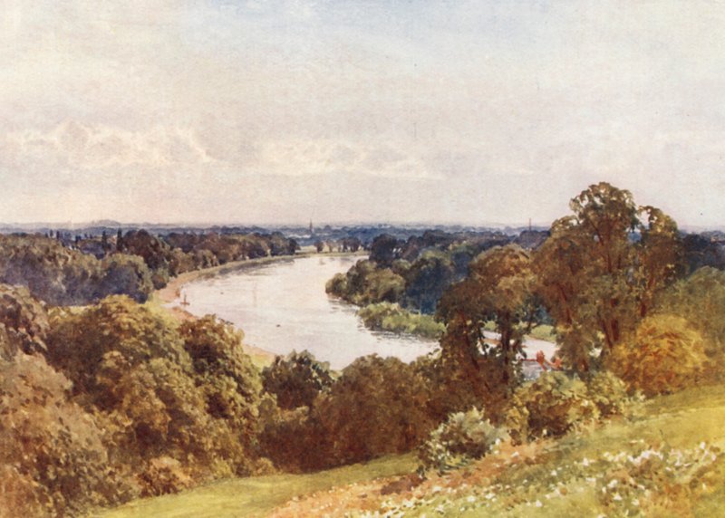 Desde Richmond Hill (litografía en color) de Harold Sutton Palmer