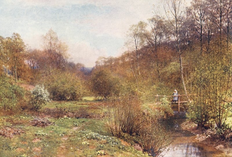 El año en ciernes, Ockley (litografía en color) de Harold Sutton Palmer