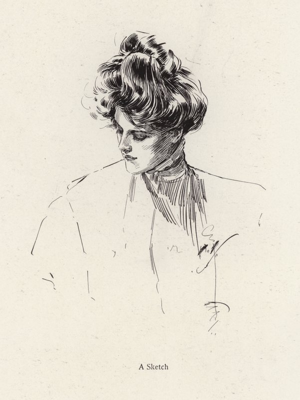 Retrato de una mujer de Harrison Fisher