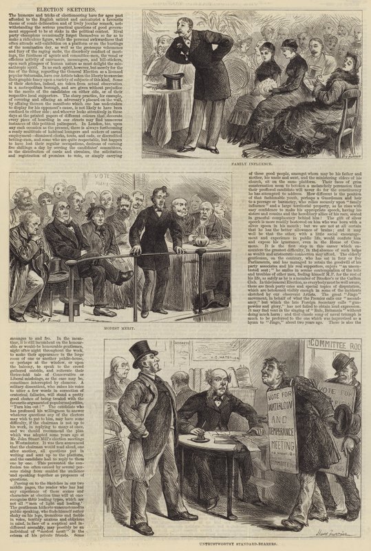 Bocetos de elecciones de Harry Furniss