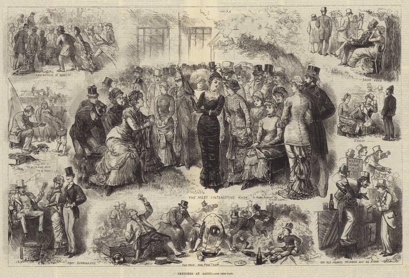 Bocetos en Ascot de Harry Furniss