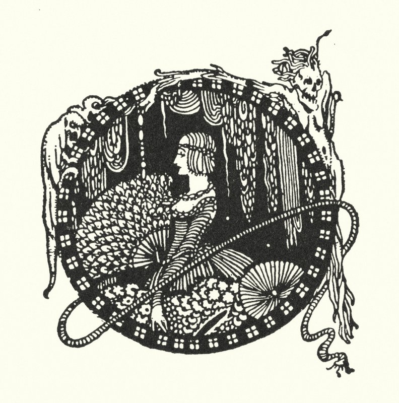 Edgar Allan Poe: Los espectáculos (litografía) de Harry Clarke