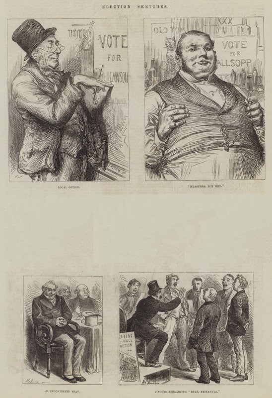 Bocetos de elecciones de Harry Furniss