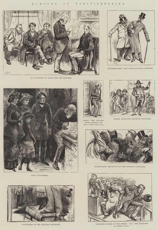 Humores de la campaña electoral de Harry Furniss