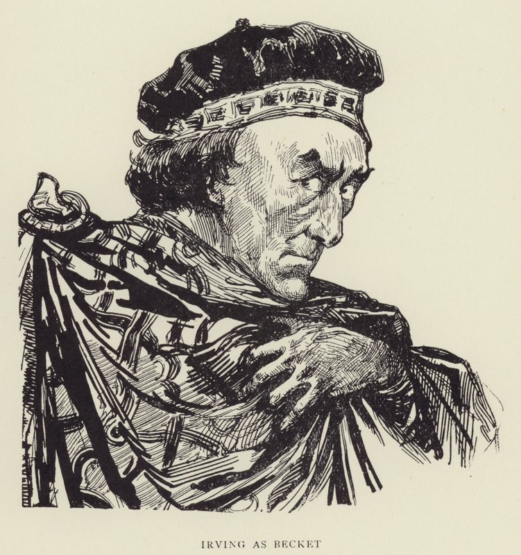 Irving como Becket de Harry Furniss