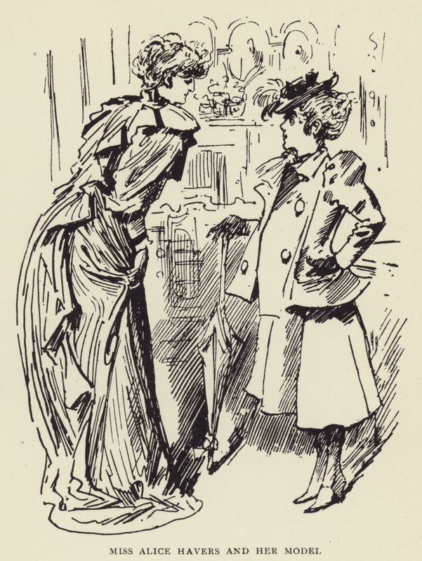 Señorita Alice Havers y su Modelo de Harry Furniss