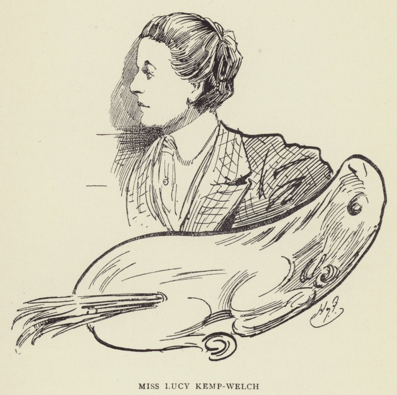 Srta. Lucy Kemp-Welch de Harry Furniss