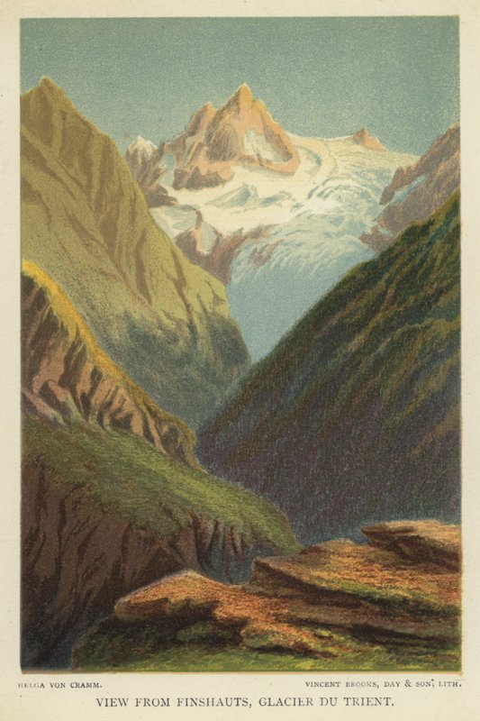 Vista desde Finshauts, Glaciar du Trient de Helga von Cramm