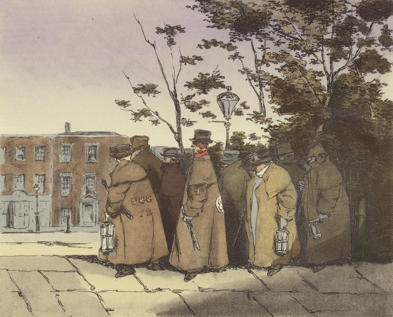 Rentree des Watchmen de Henri Bonaventure Monnier