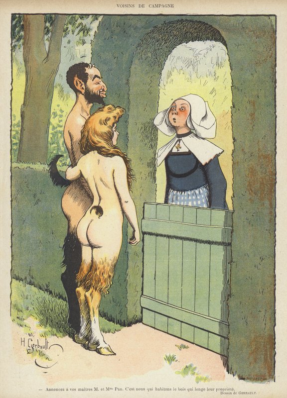 Ilustración para Le Rire (litografía en color) de Henri Gerbault