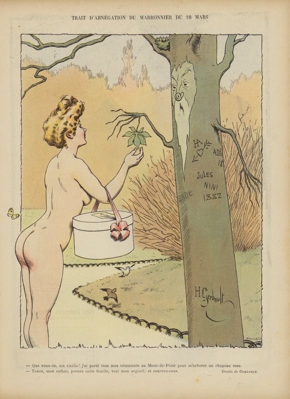 Ilustración para Le Rire (litografía en color) de Henri Gerbault