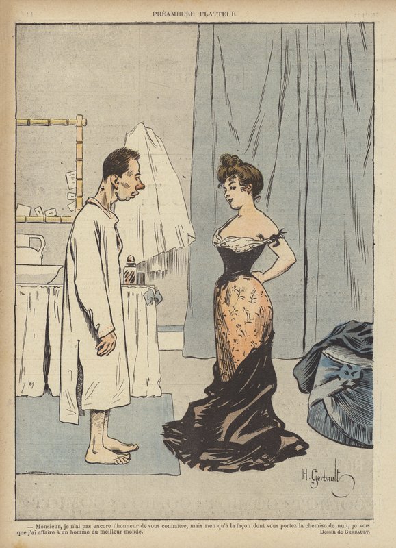Ilustración para Le Rire (litografía en color) de Henri Gerbault