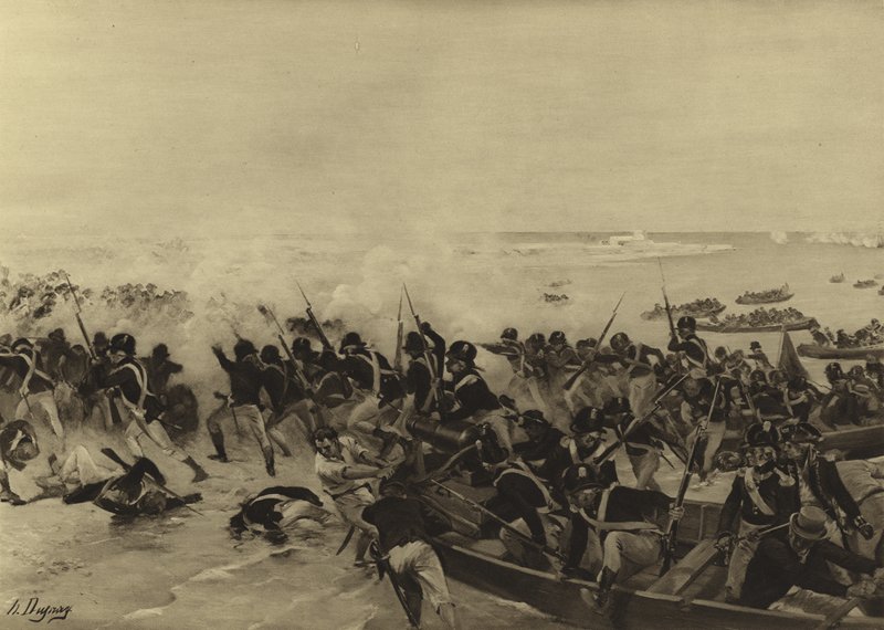 Batalla de Aboukir, 1801 de Henri Louis Dupray