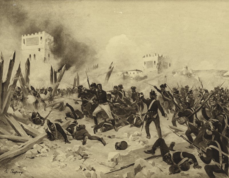 Batalla de Badajoz, 1812 de Henri Louis Dupray