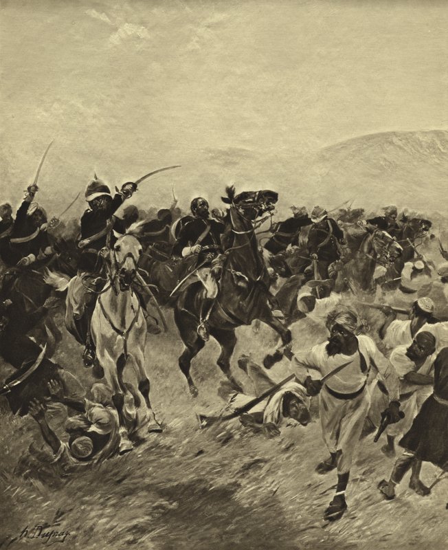 Batalla de Fatehabad, 1879 de Henri Louis Dupray
