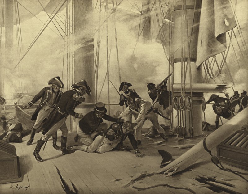 Batalla de Trafalgar, 1805 de Henri Louis Dupray