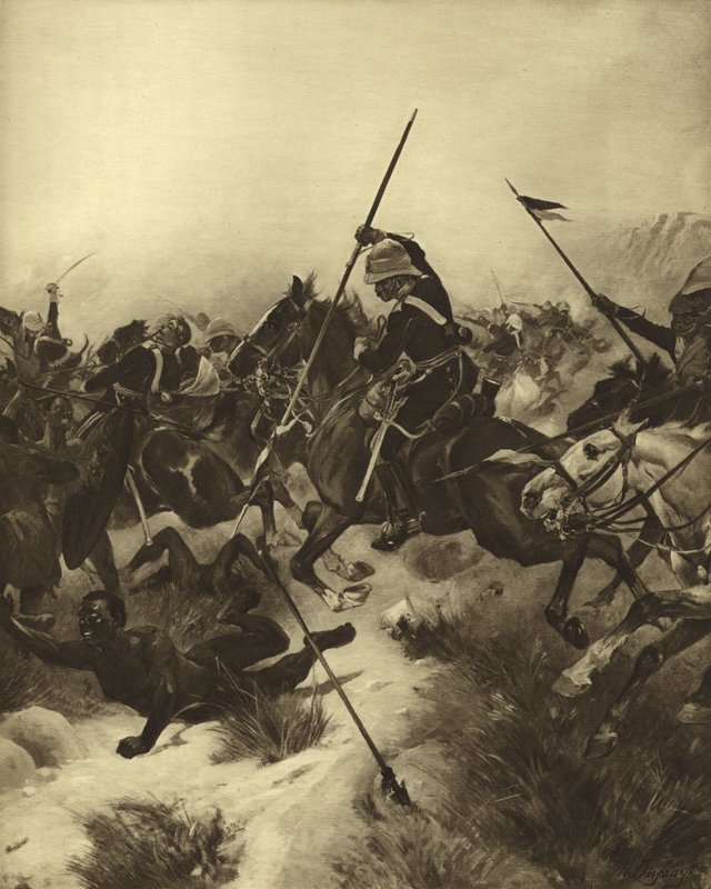 Batalla de Ulundi, 1879 de Henri Louis Dupray