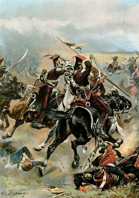 La Caballería Ligera en Wagram de Henri Louis Dupray