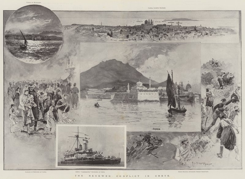 El conflicto renovado en Creta de Henry Charles Seppings Wright