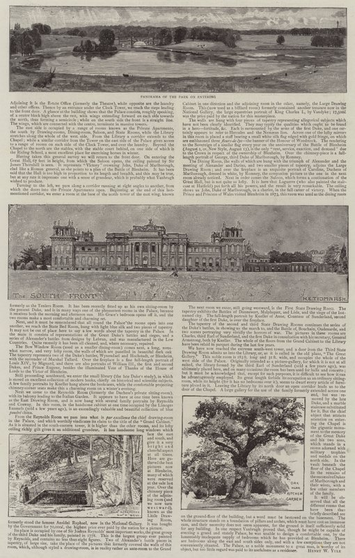 Palacio de Blenheim Ilustrado de Henry Edward Tidmarsh
