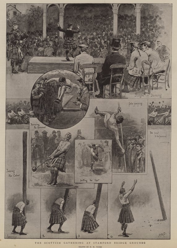 La reunión escocesa en los terrenos de Stamford Bridge de Henry Marriott Paget