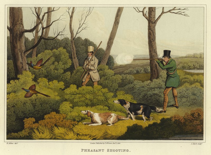 Caza de faisanes de Henry Thomas Alken
