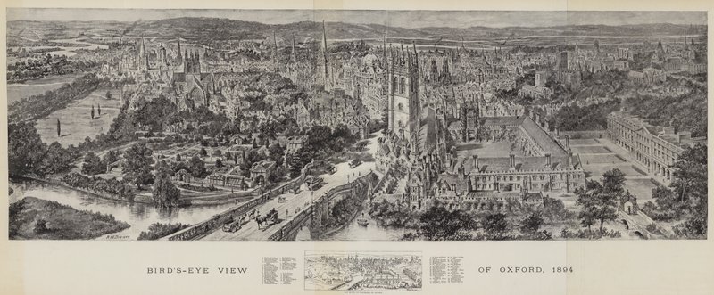 Vista aérea de Oxford de Henry William Brewer