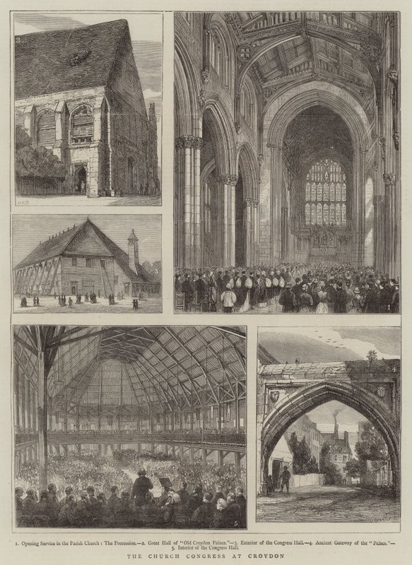El Congreso de la Iglesia en Croydon de Henry William Brewer