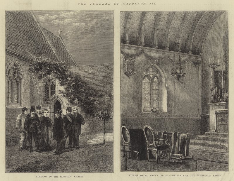El Funeral de Napoleón III de Henry William Brewer
