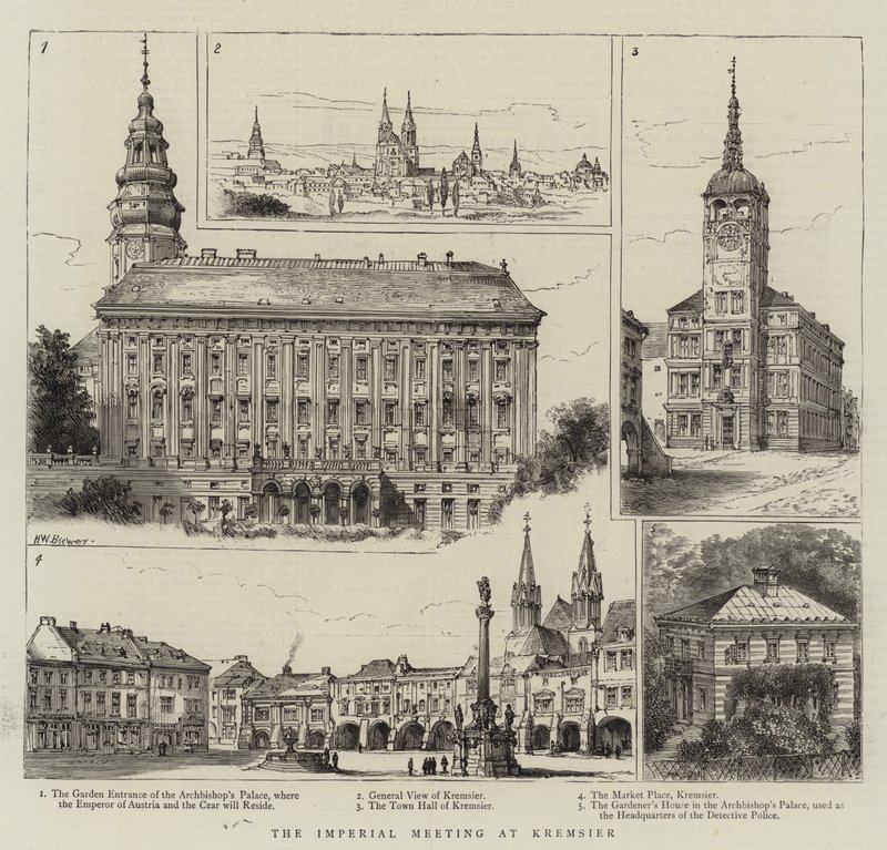 La reunión imperial en Kremsier de Henry William Brewer