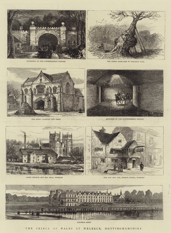 El Príncipe de Gales en Welbeck, Nottinghamshire de Henry William Brewer