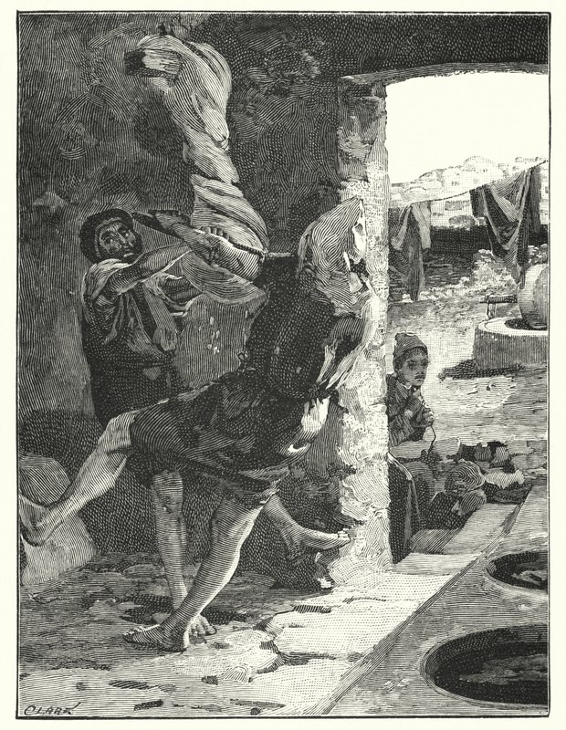 Escurriendo una piel en Joppa de Henry Andrew Harper