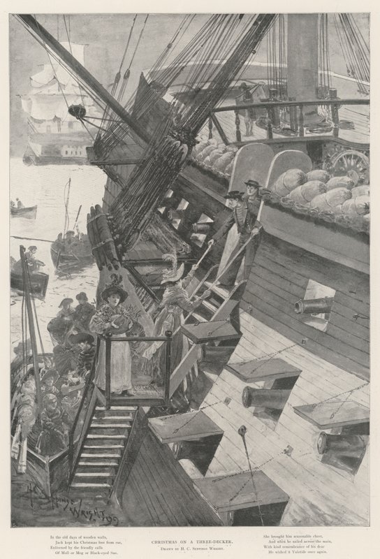 Navidad en un tres puentes de Henry Charles Seppings Wright