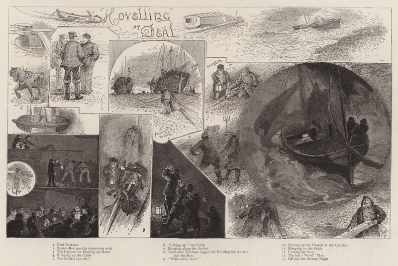 Hovelling en Deal de Henry Charles Seppings Wright
