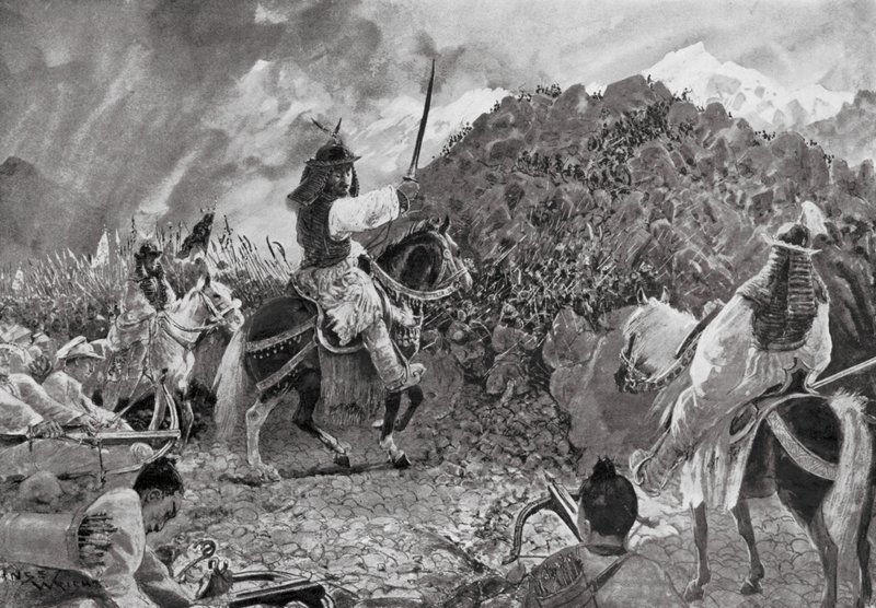 Incursiones en tribus salvajes (litografía) de Henry Charles Seppings Wright