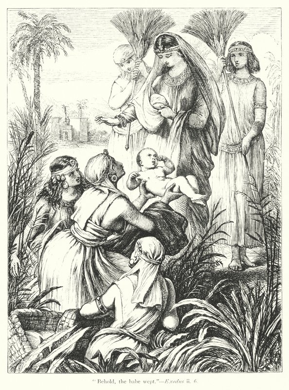 El hallazgo de Moisés de Henry Courtney (after) Selous
