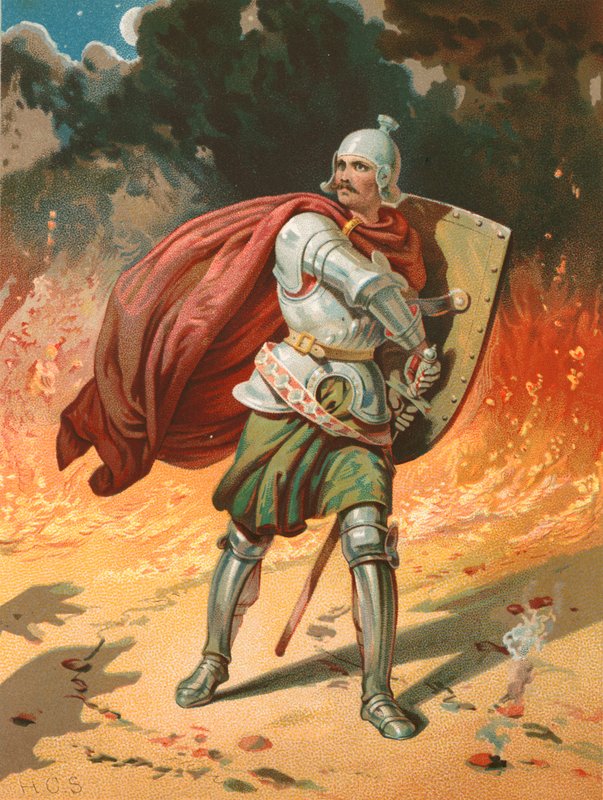 El combate de Christian con Apollyon de Henry Courtney Selous