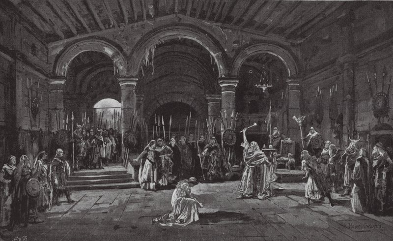 Escena del Rey Lear (litografía) de Henry Hawes Craven Green
