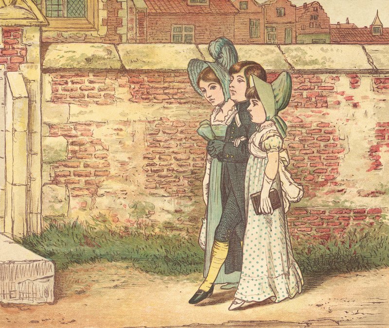Gente yendo a la iglesia de Henry Hetherington Emmerson