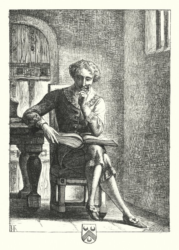 En prisión (grabado) de Henry Hugh Armstead