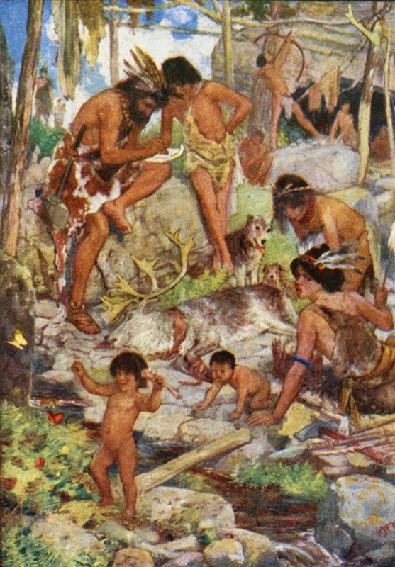 La gente de las cavernas de Henry Justice Ford