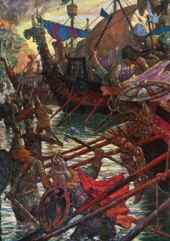 El desembarco de los daneses de Henry Justice Ford