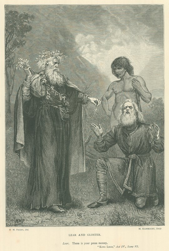 Ilustración para el Rey Lear de Henry Marriott Paget