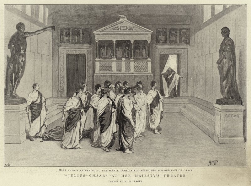 Julio César en el Teatro de Su Majestad de Henry Marriott Paget