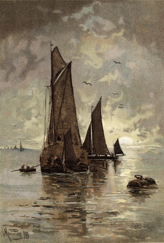 Salida de la luna en Gravesend de Henry MauricePage